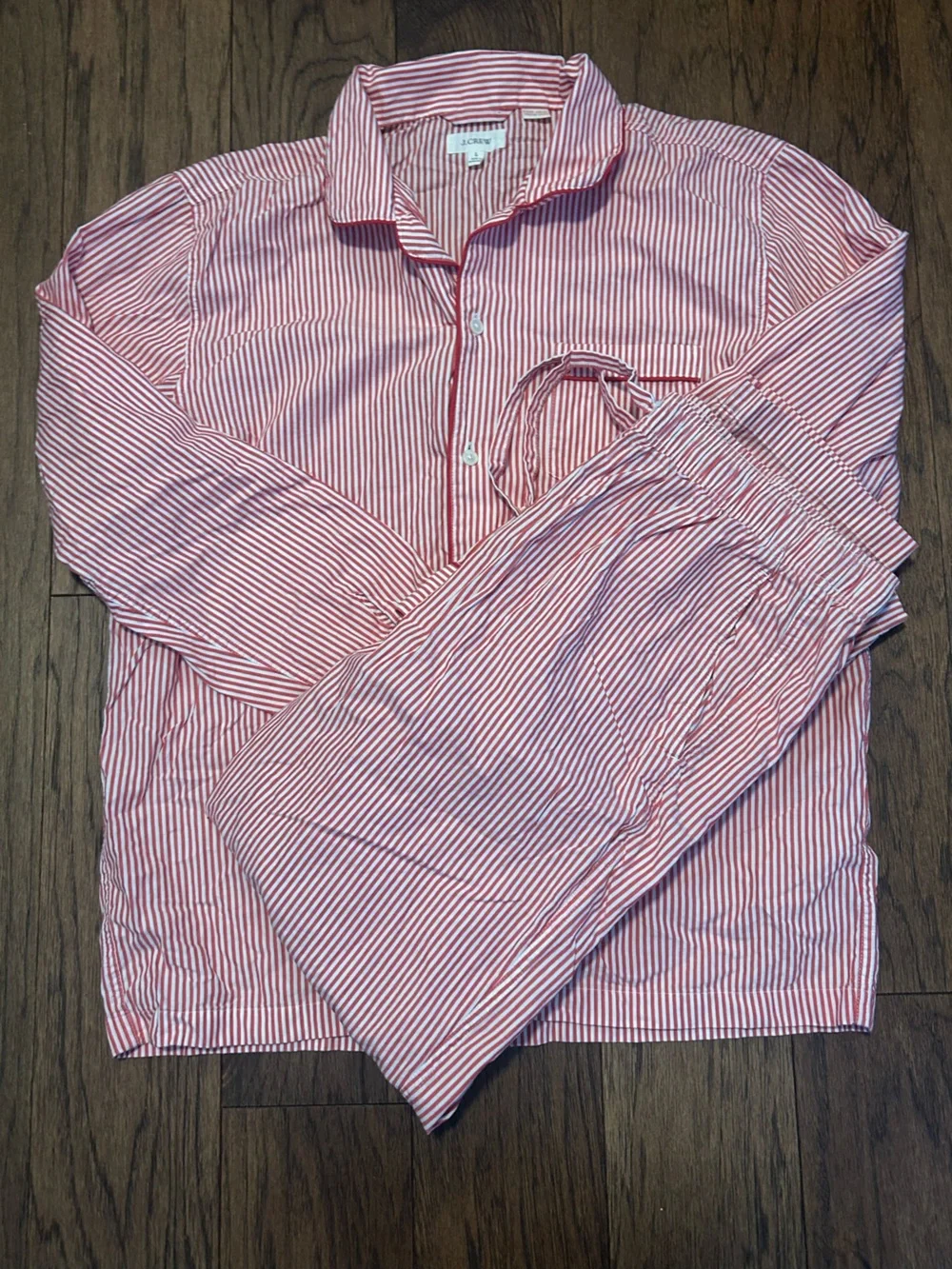 J. Crew 100% Cotton Striped Pajama Set